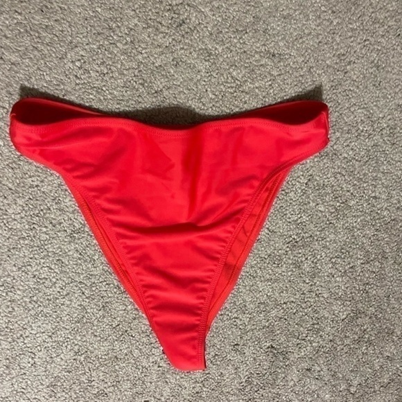 Nasty Gal Brace Soul High Waisted Red Bikini Bottom Size Small NWT - Picture 4 of 7